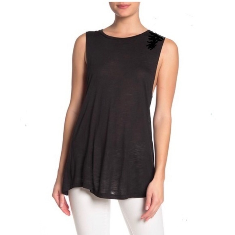 SHOW ME YOUR MUMU Krissy Surplice Back Tank Top M